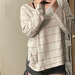 A striped long sleeve